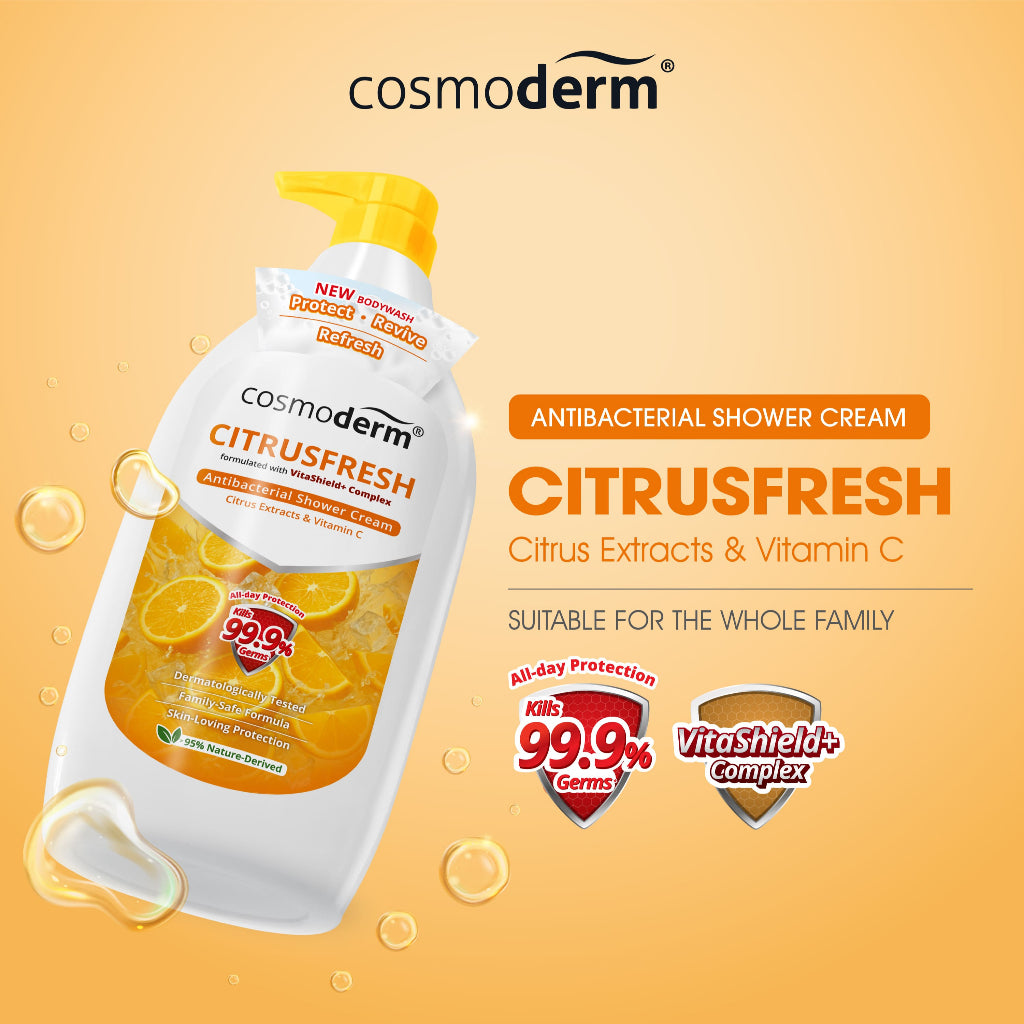 Cosmoderm CitrusFresh Antibacterial Shower Cream