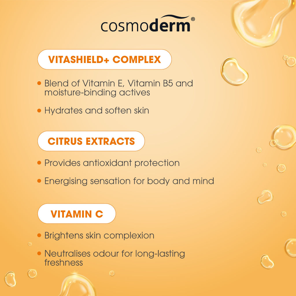 Cosmoderm CitrusFresh Antibacterial Shower Cream