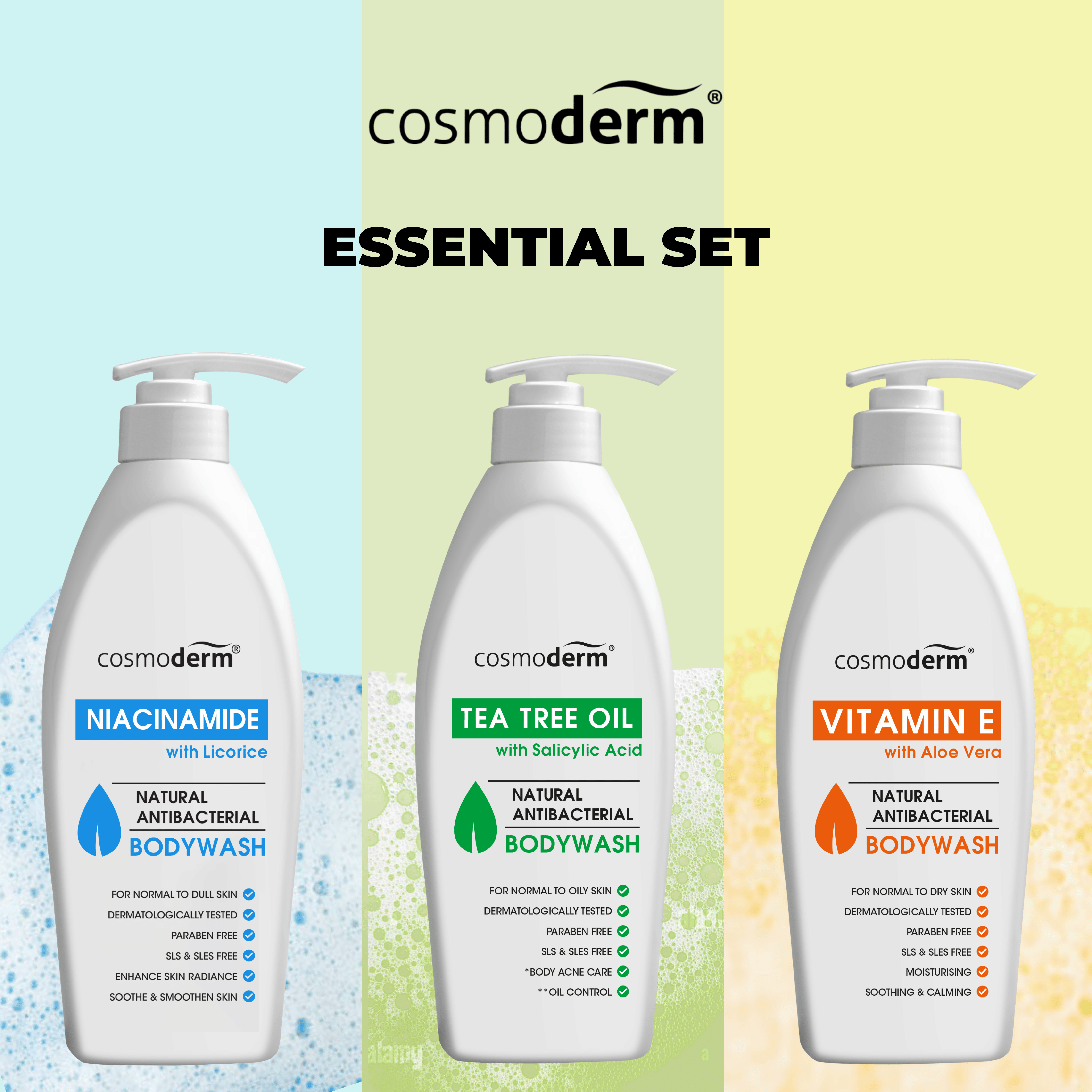 Bodywash - Essential Set – Cosmoderm