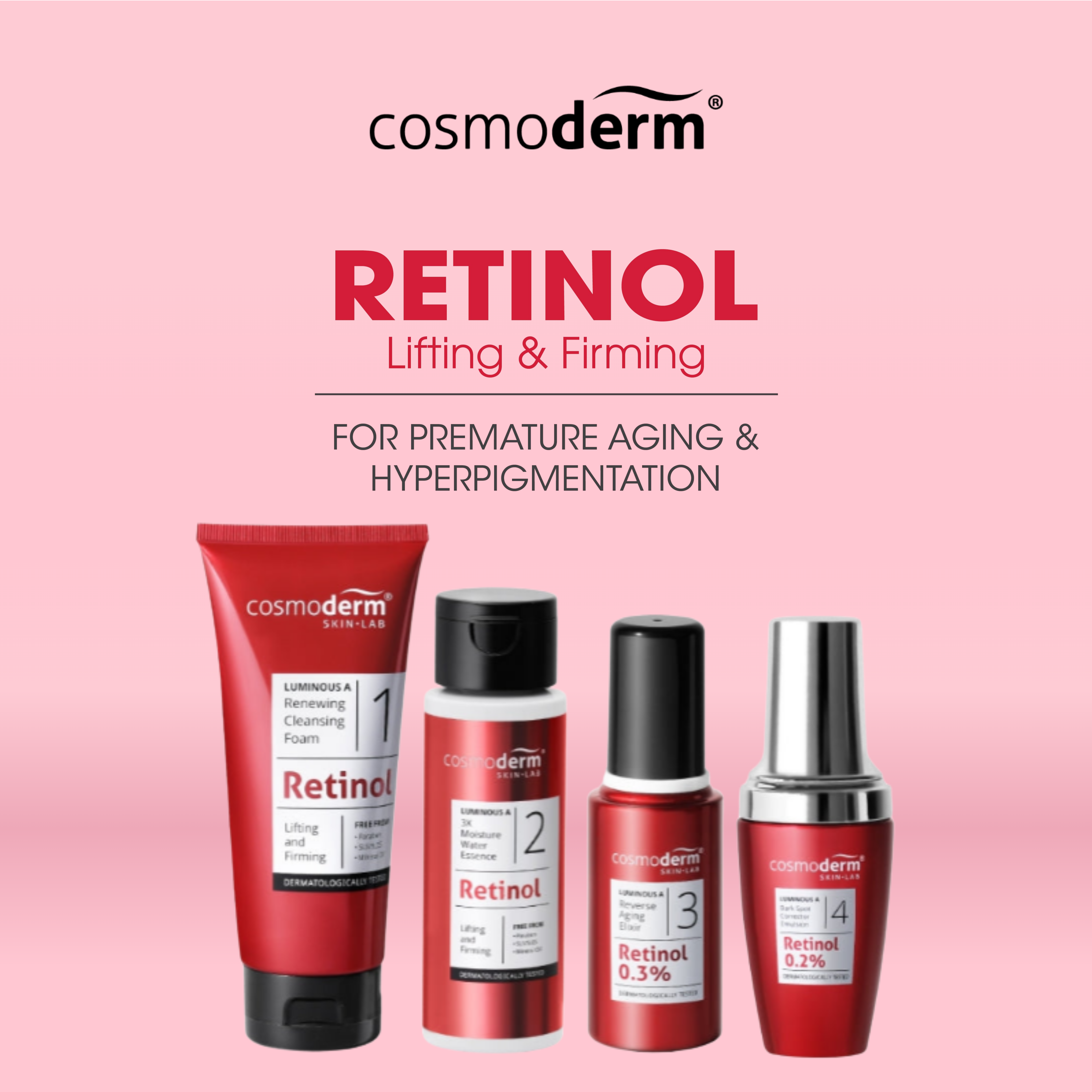 Retinol Luminous A - Anti-Aging & Moisture Set – Cosmoderm