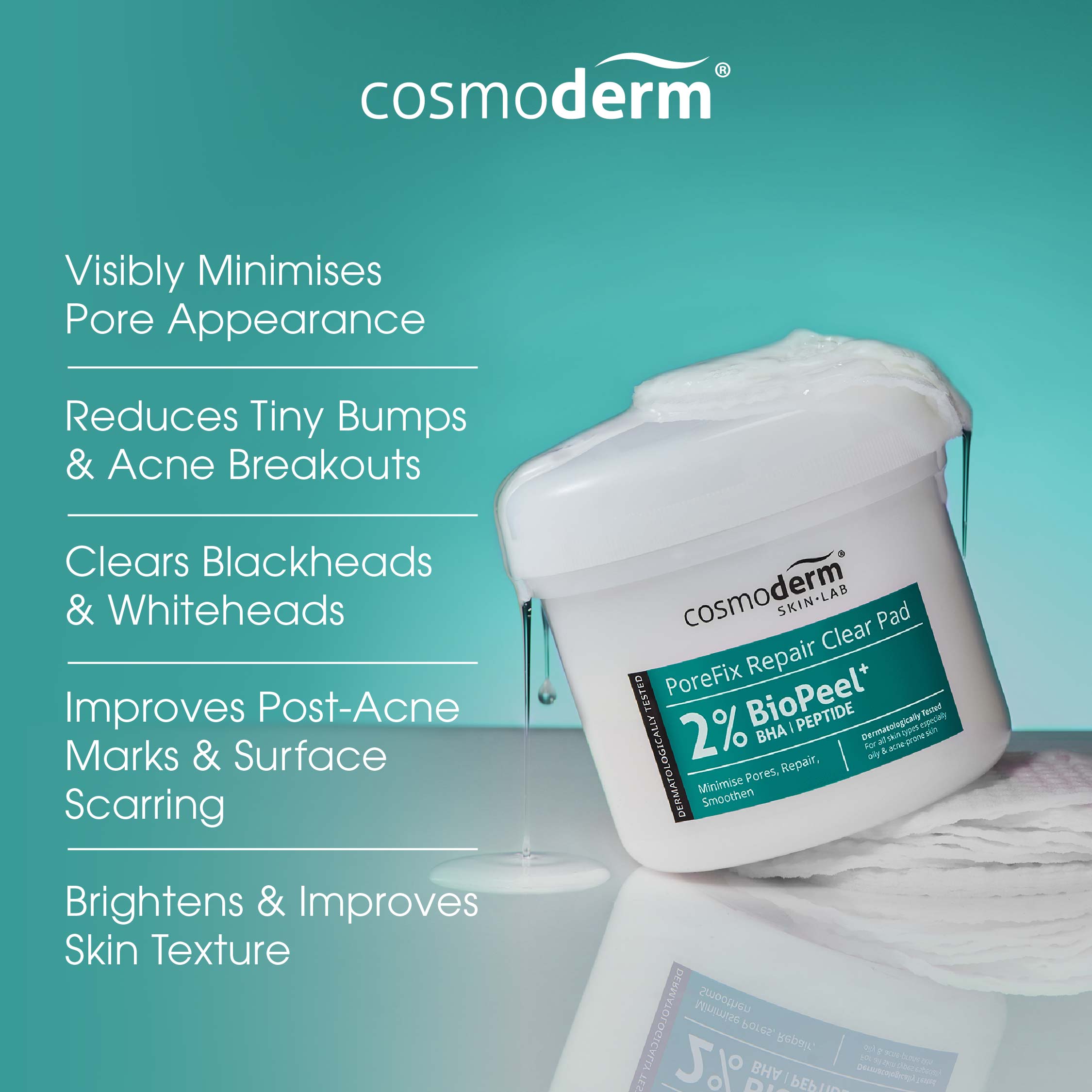 PoreFix Repair BioPeel+ Clear Pad 60pcs