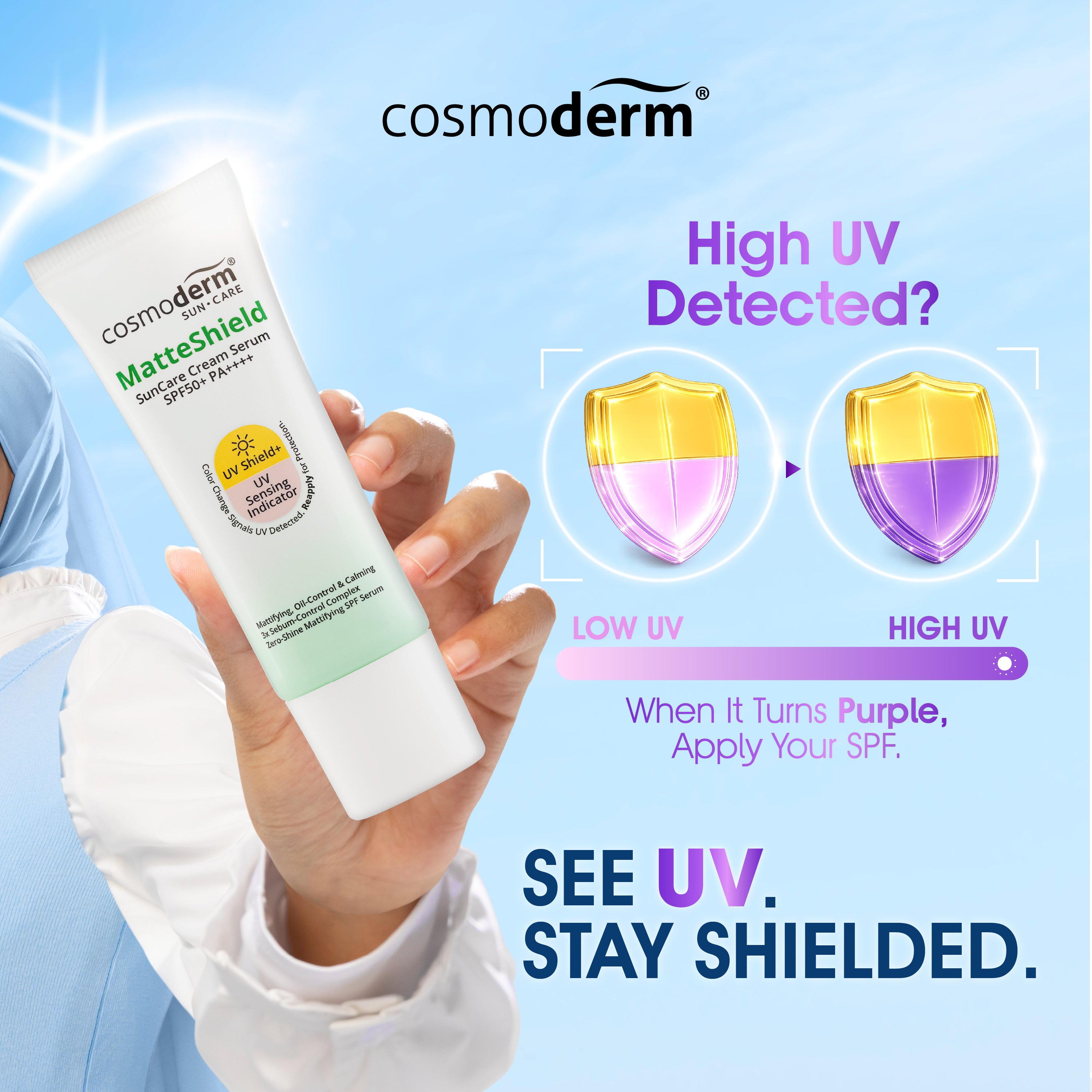 MatteShield SunCare Cream Serum SPF50+ PA++++ 30ml