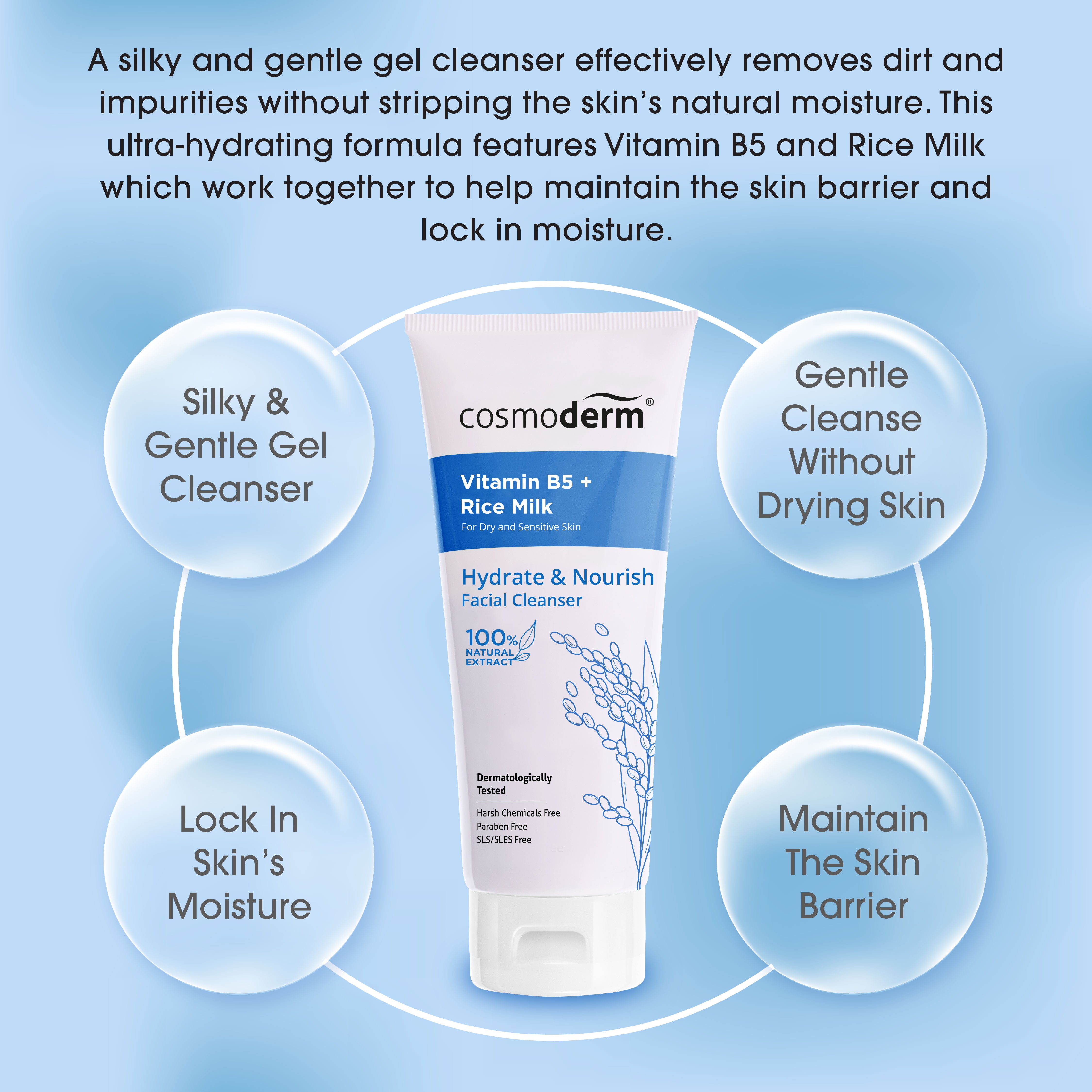 Natural Hydrate And Nourish Facial Cleanser 100ml