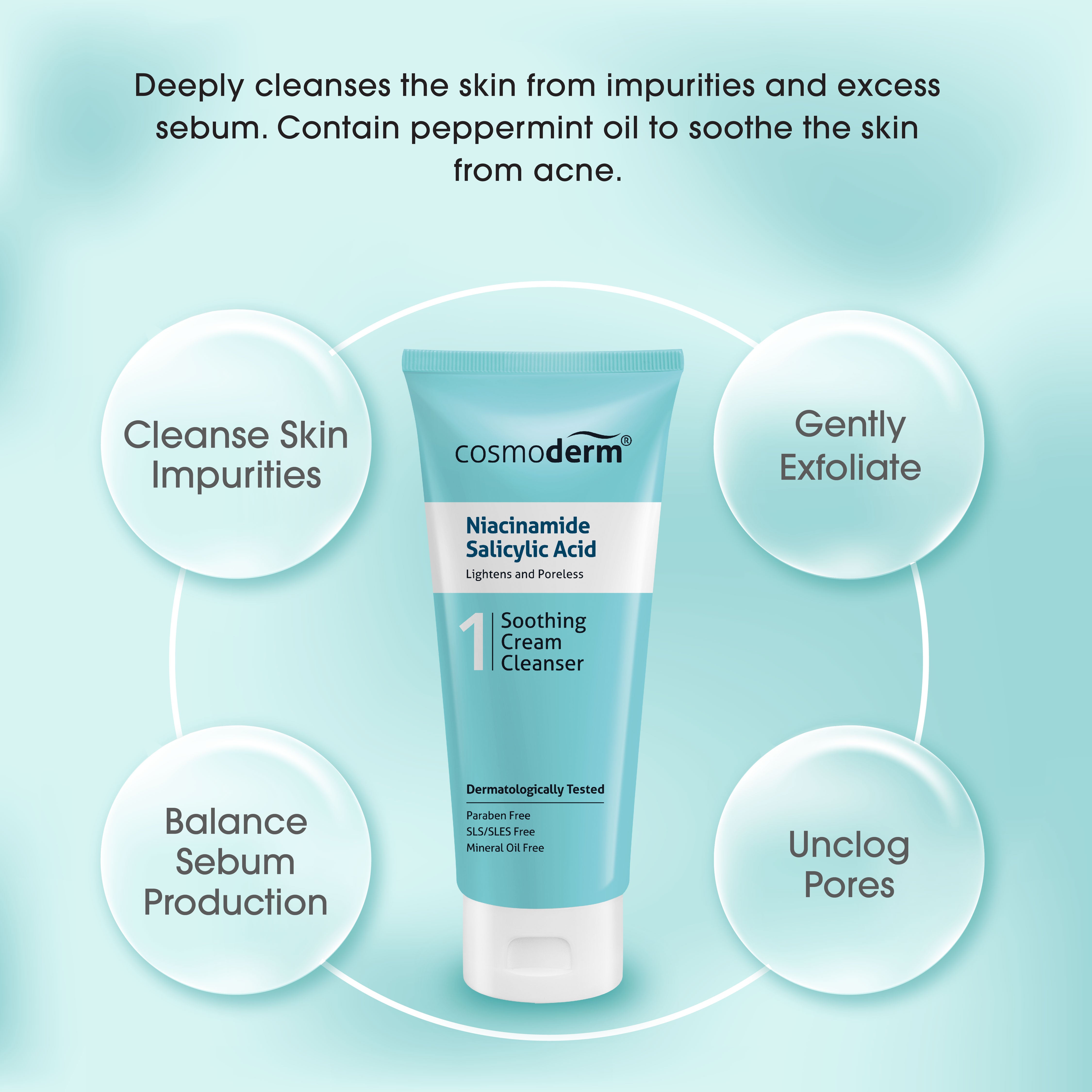 Niacinamide Salicylic Acid Soothing Cream Cleanser