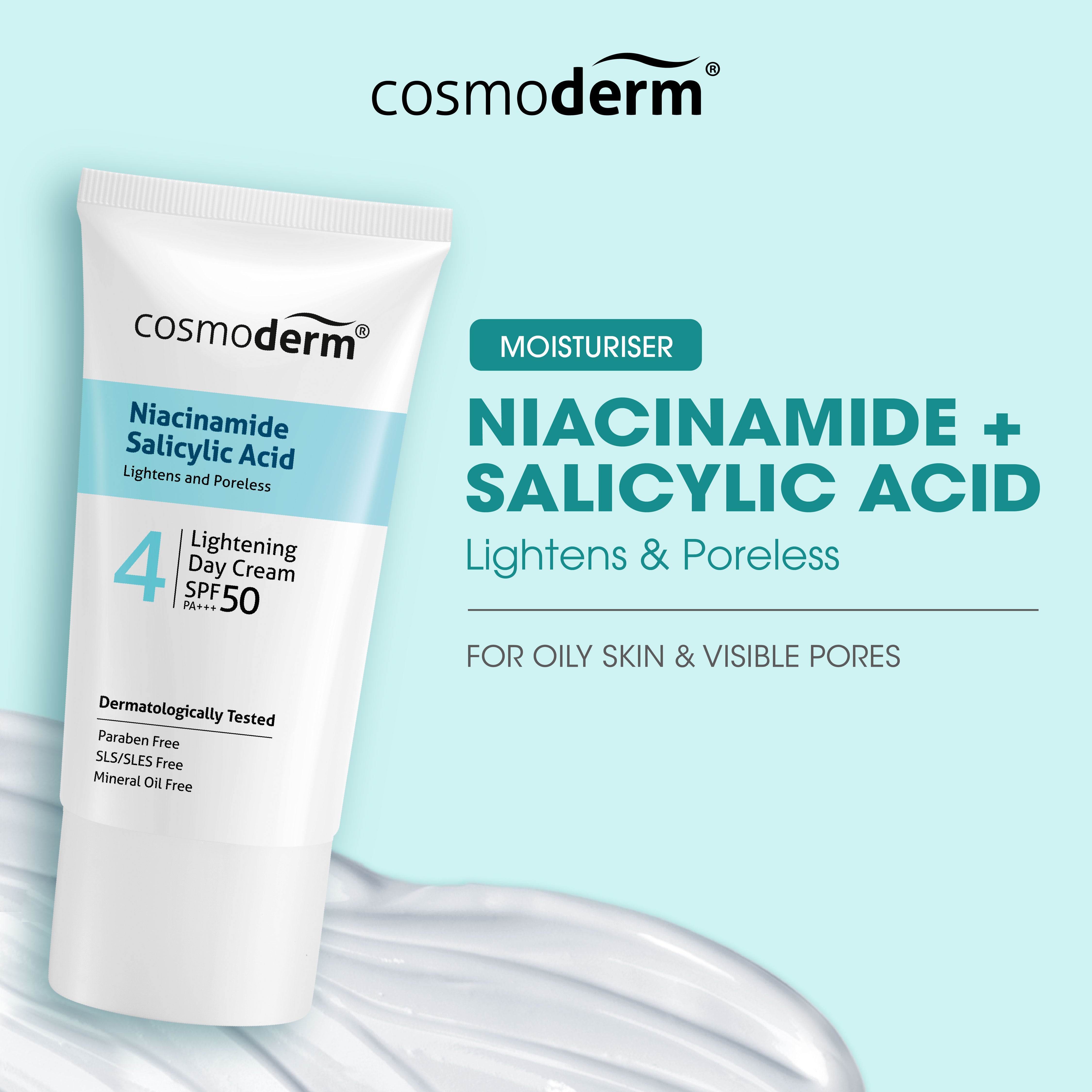 Niacinamide Salicylic Acid Lightening Day Cream SPF50 40 ML