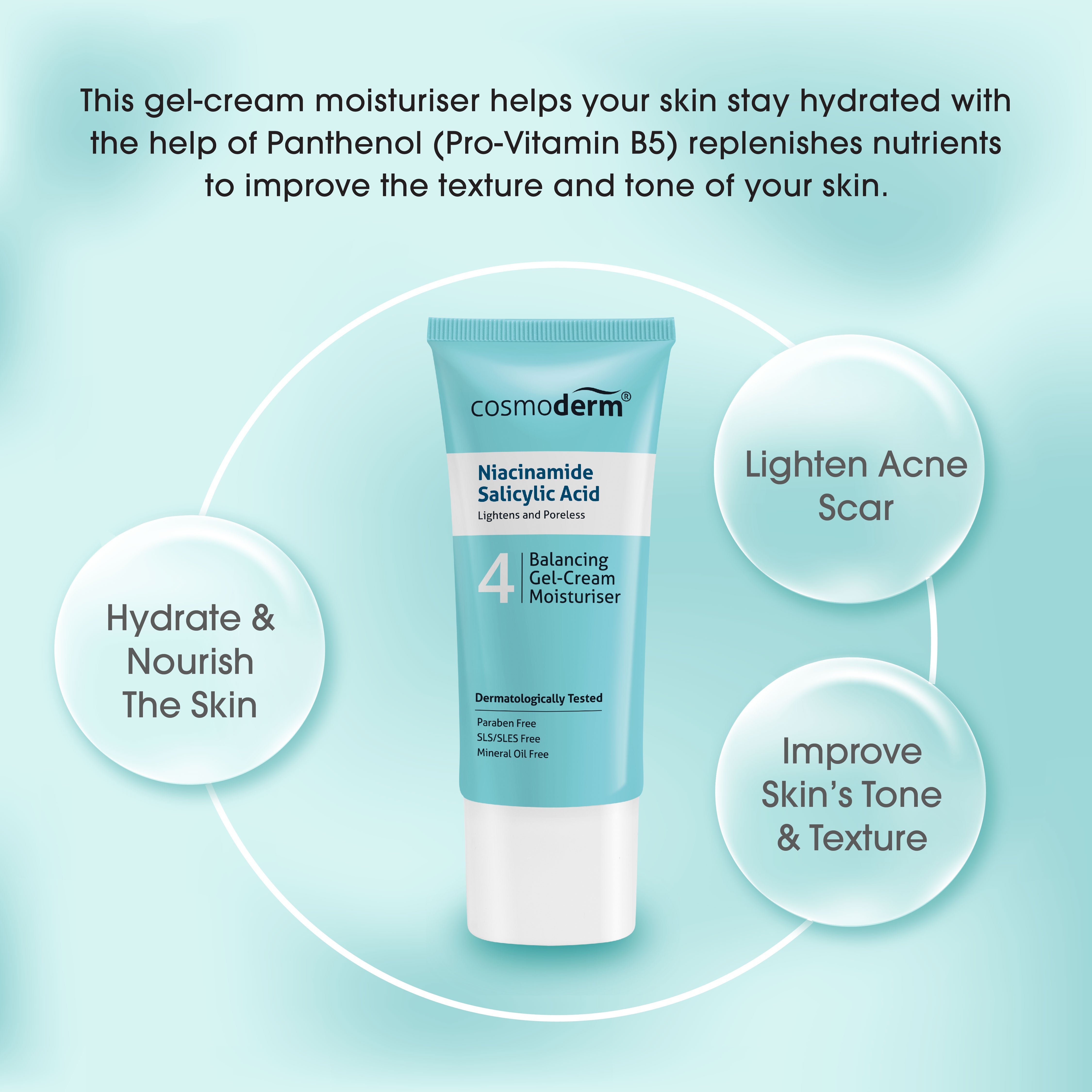 Niacinamide Salicylic Acid Balancing Gel - Cream Moisturiser