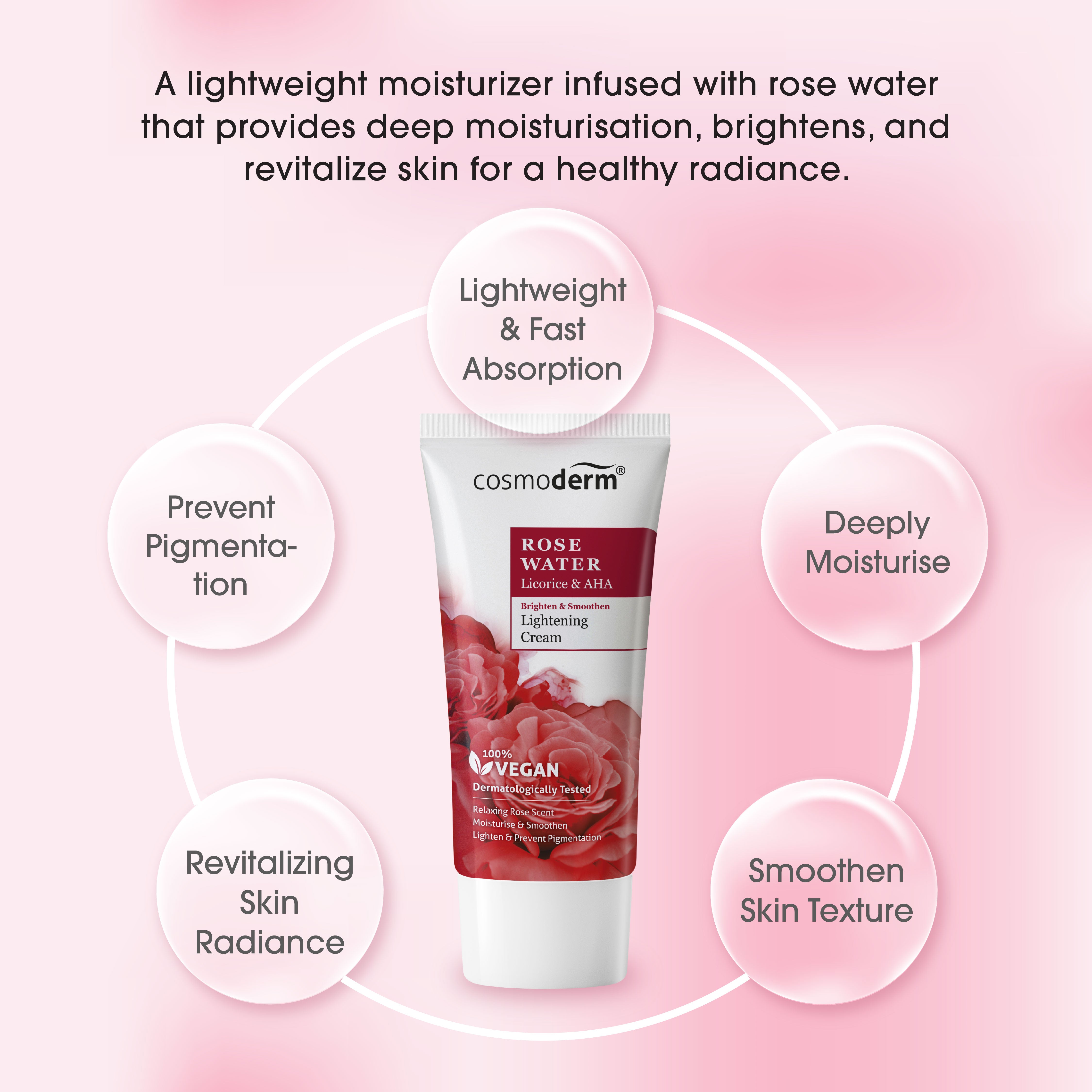 Rose Water Lightening Foam Cleanser 100ml
