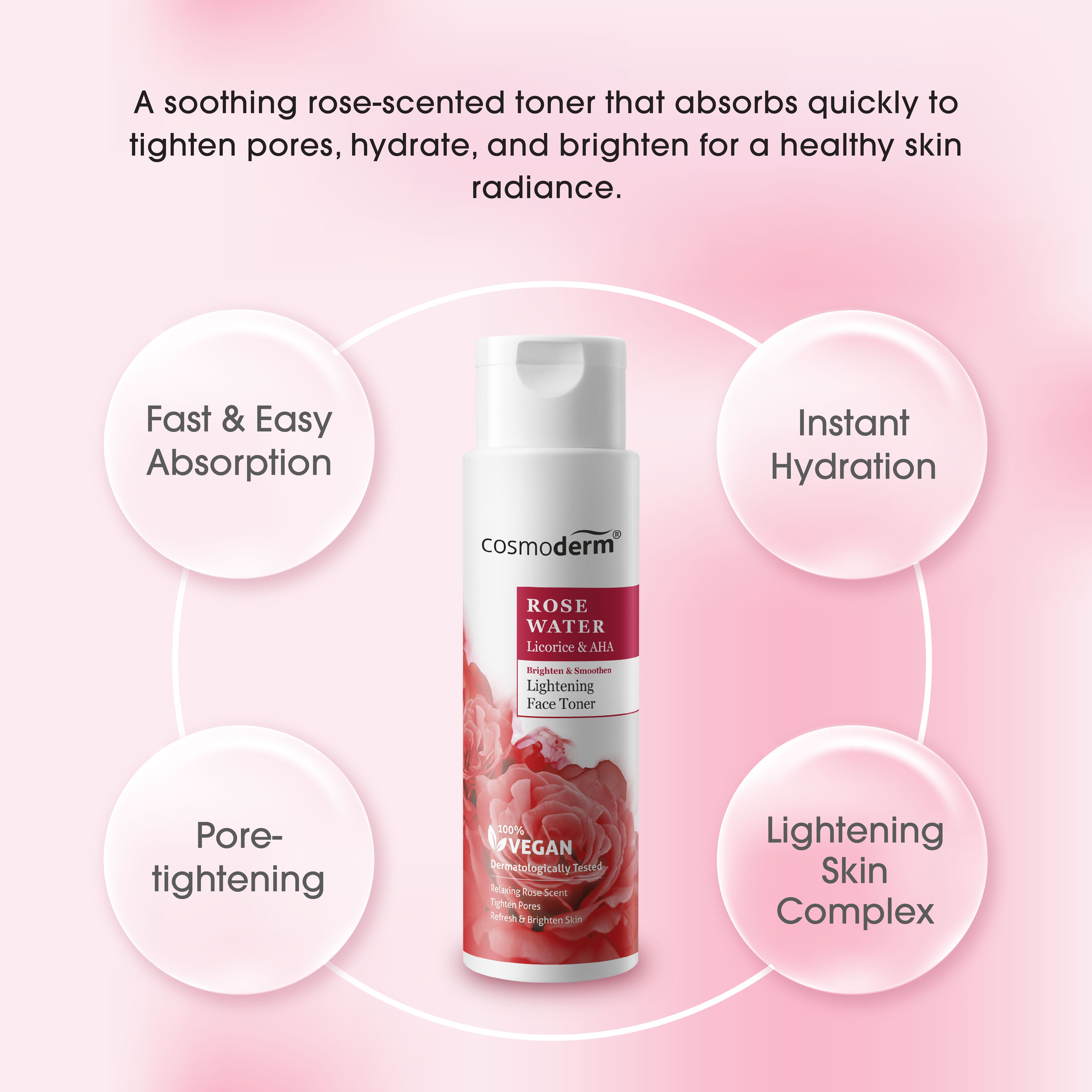 Rose Water Lightening Face Toner 100ml