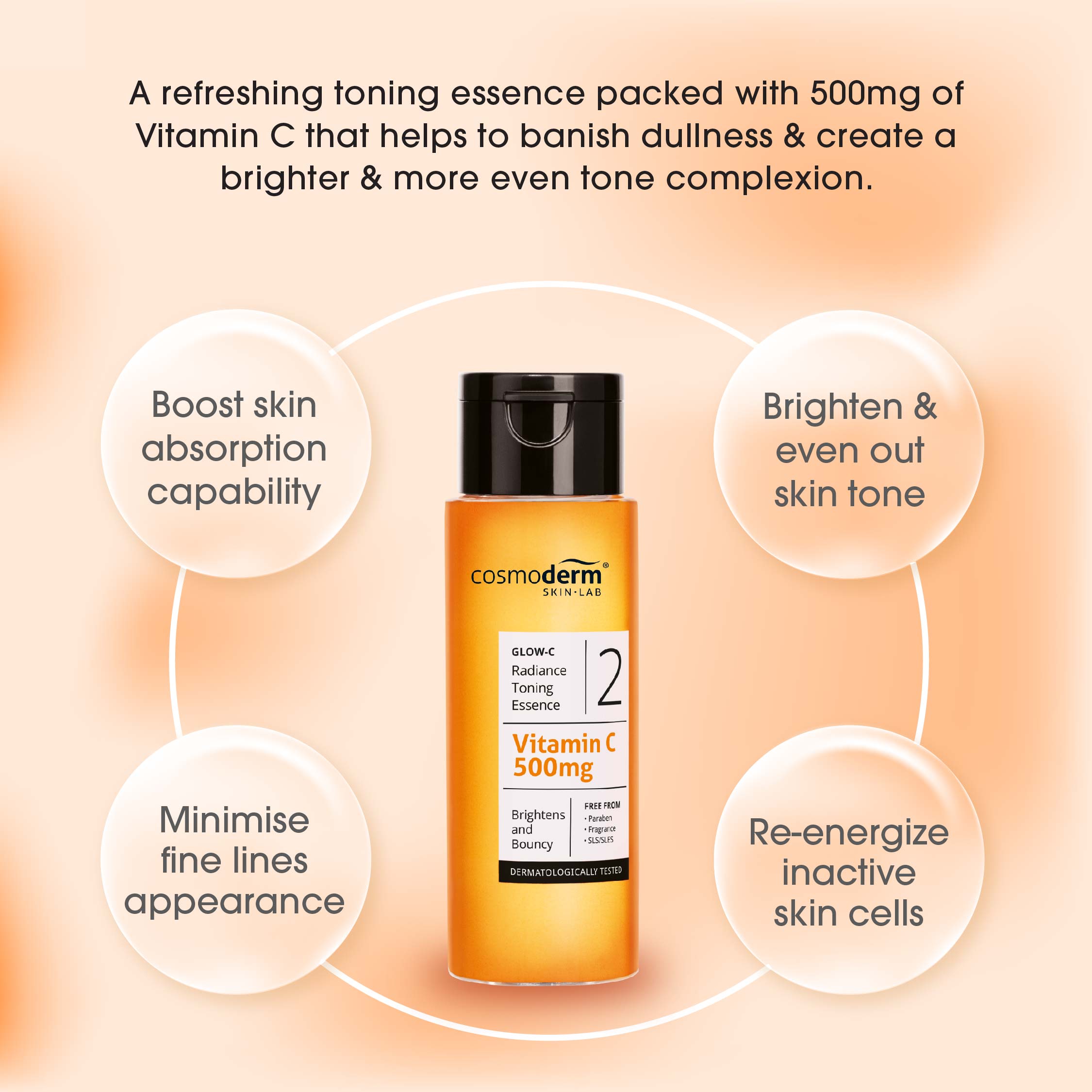 Glow-C Radiance Toning Essence 500mg 100ml