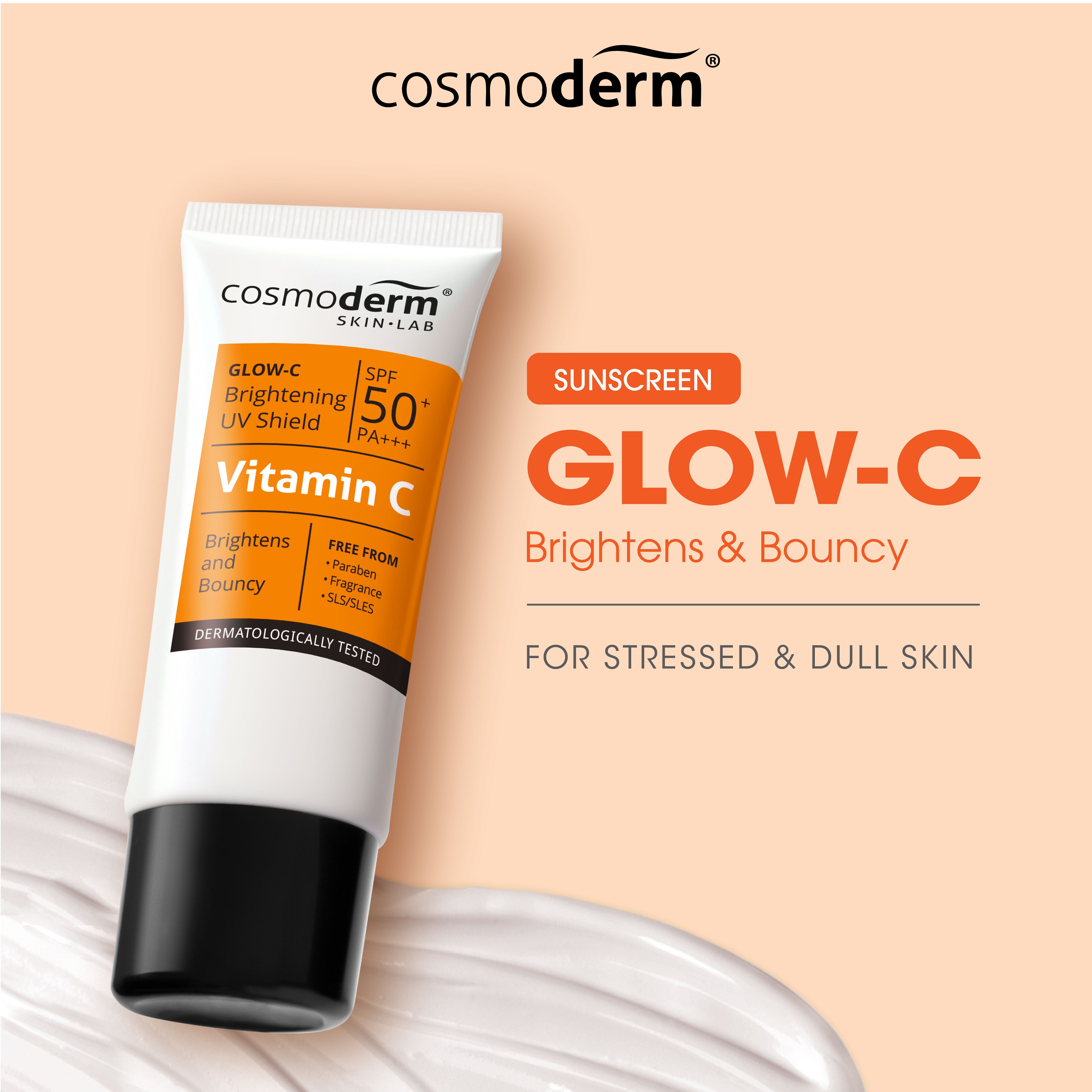 Glow-C Brightening UV Shield 30ml – Cosmoderm
