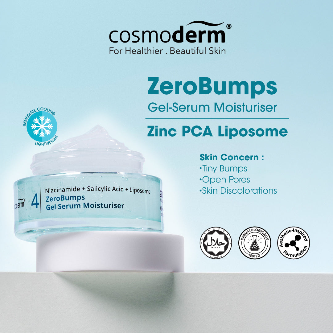 Niacinamide Salicylic Acid ZeroBumps Gel Serum Moisturiser 30ml
