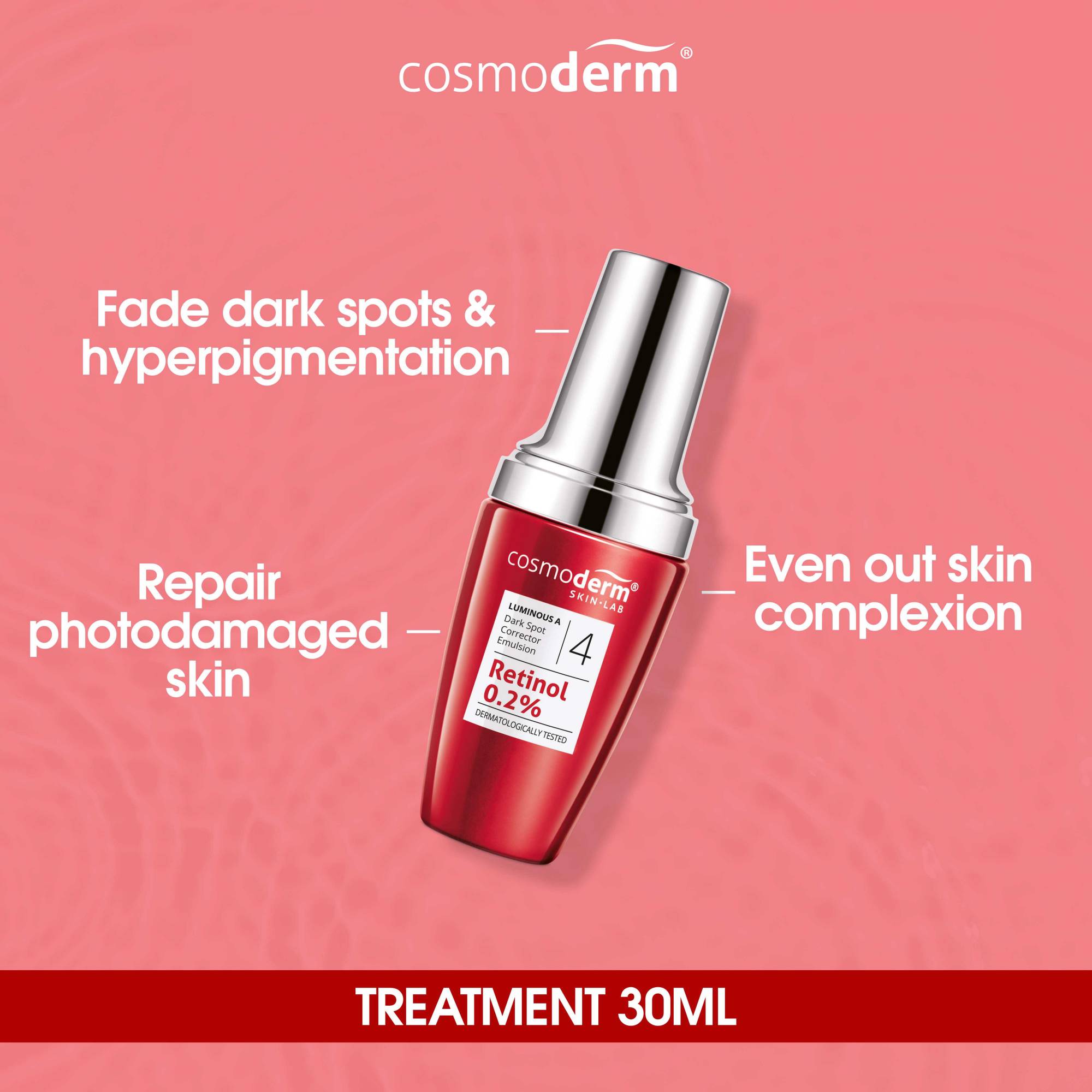 COSMODERM Luminous A Dark Spot Corrector Emulsion 30ml (Retinol